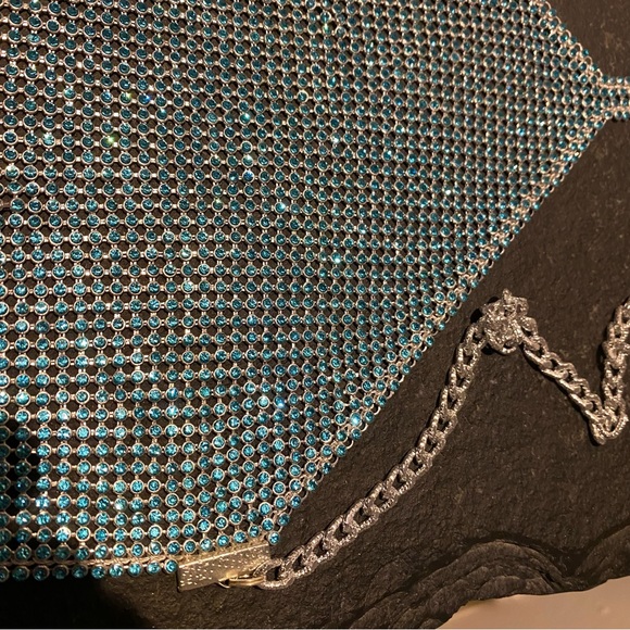 baby blue crystal halter top from Mykonos - Picture 4 of 4